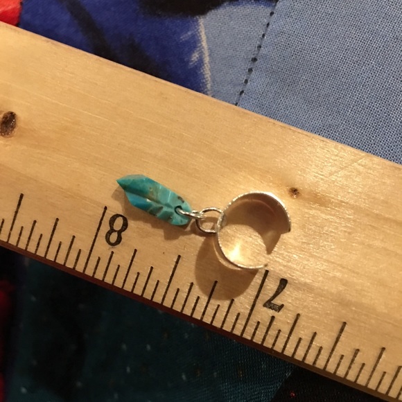 Jewelry Nwtsmall Hand Carved Turquoise Feather Ear Cuff Poshmark